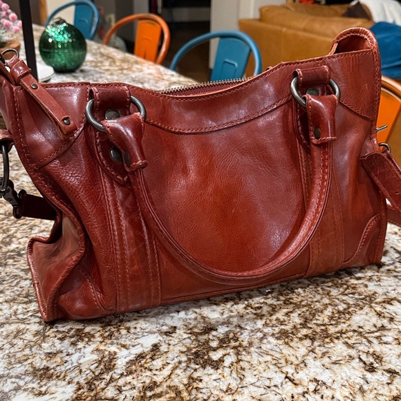 FRYE MELISSA SATCHEL, Clay - Picture 9 of 12